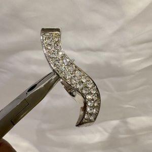 Rhinestone Swirl Ring